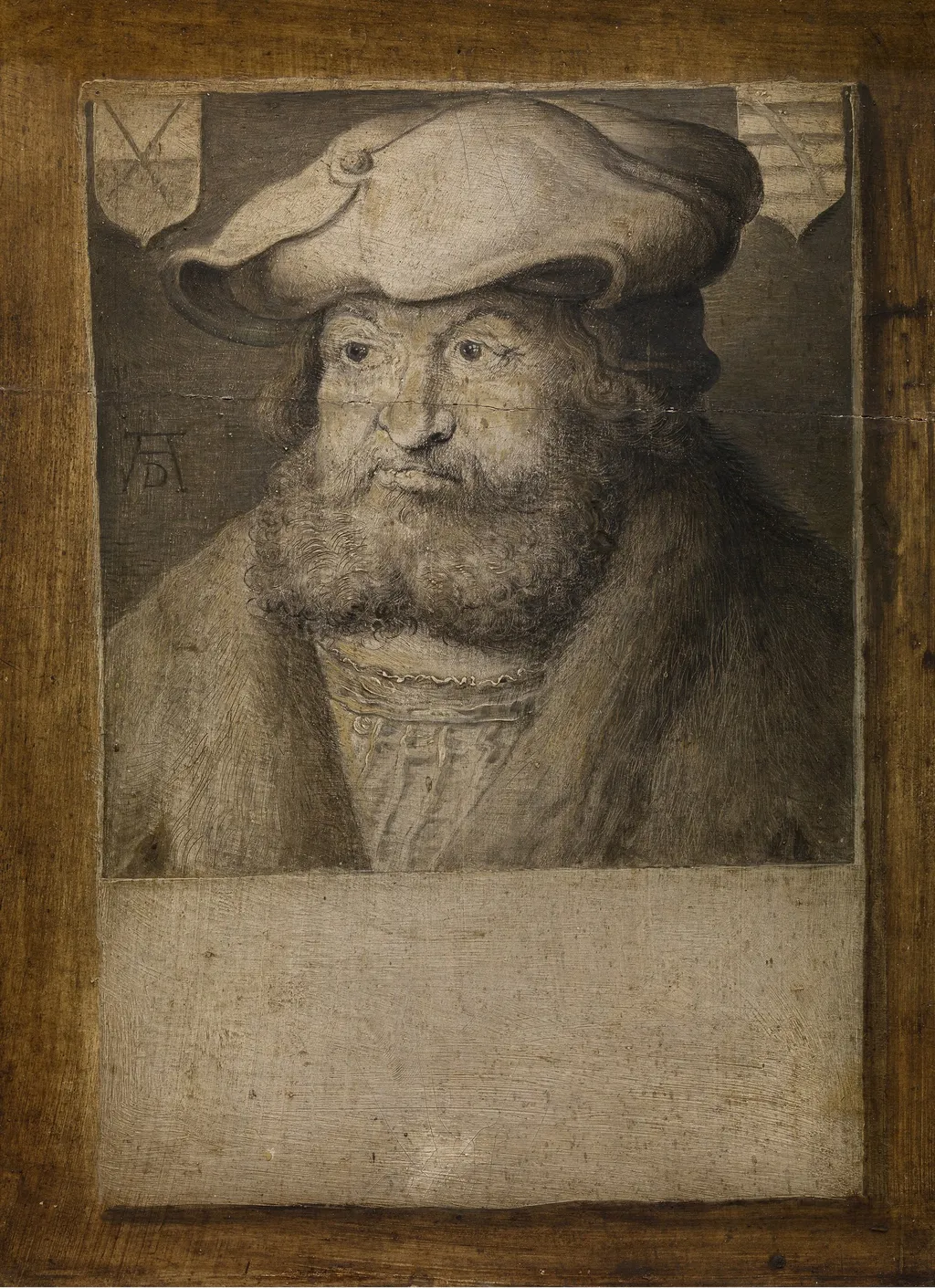 Elector of Saxony Frederick III, by Albrecht Dürer, oil, 1524