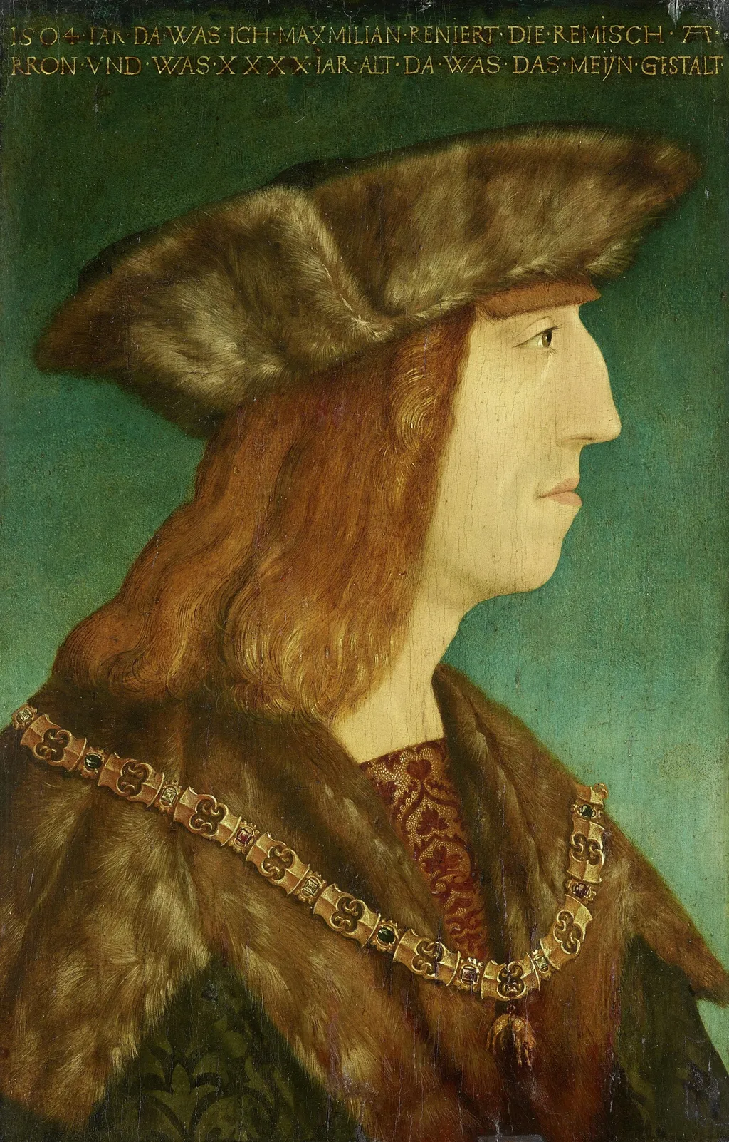 Emperor Maximilan I. (1459-1519), by Albrecht Dürer, paint, 1509