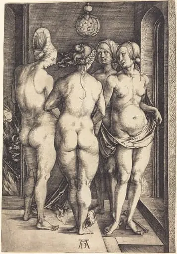 Four Naked Women, by Albrecht Dürer, 1497
