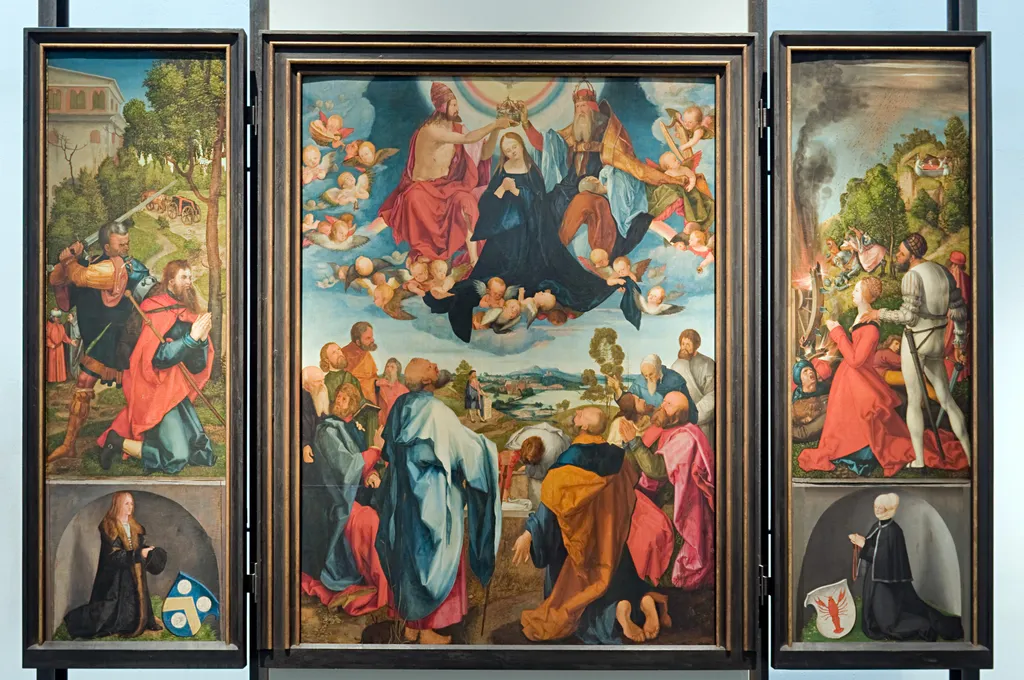 Heller Altarpiece, by Albrecht Dürer, oil, 1500