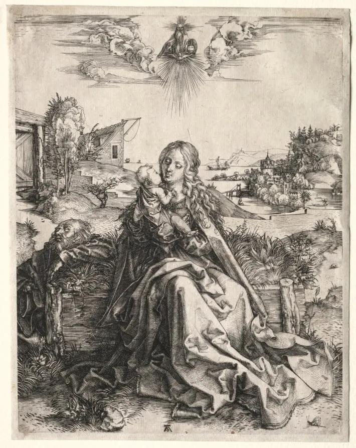 Holy Family with the Butterfly, by Albrecht Dürer, 1495