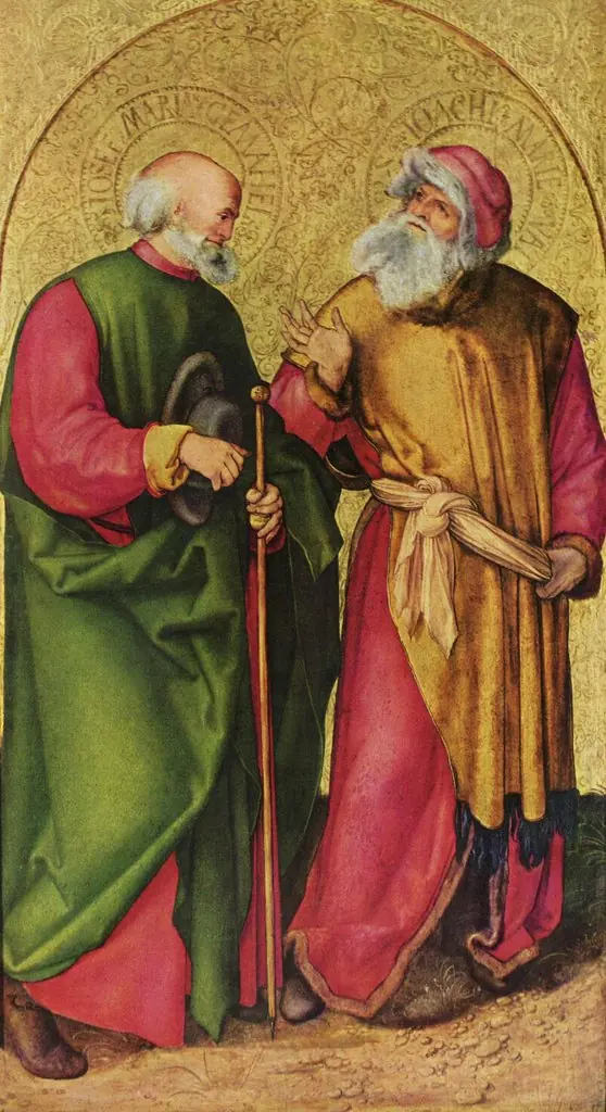 Jabach Altar: Saints Joseph and Joachim, by Albrecht Dürer