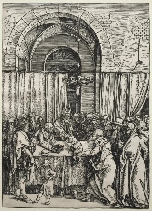 Joachim's Offering Rejected by the High Priest, by Albrecht Dürer, 1504