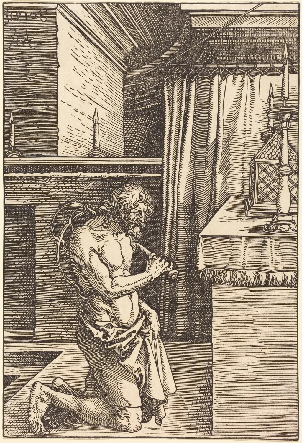 King David Doing Penance, by Albrecht Dürer, ink, 1510