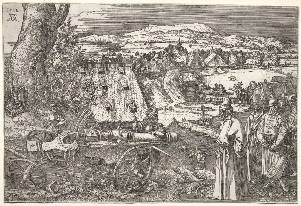 Landscape with the Cannon, by Albrecht Dürer, 1518