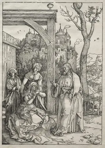 Life of the Virgin:  Christ Taking Leave of His Mother, by Albrecht Dürer