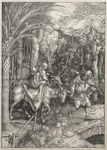 Life of the Virgin: Flight into Egypt, by Albrecht Dürer
