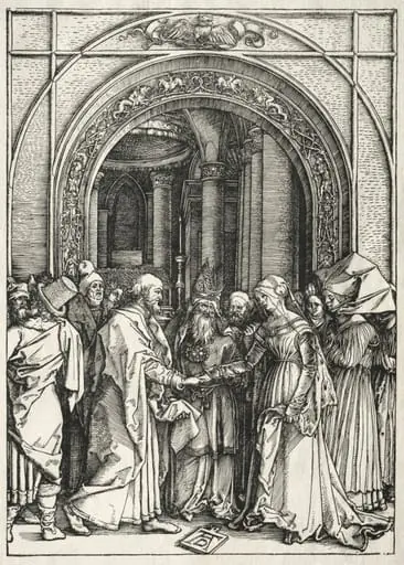 Life of the Virgin: Marriage of the Virgin and St. Joseph, by Albrecht Dürer