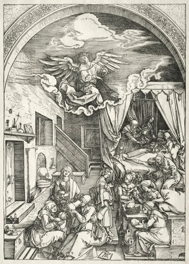 Life of the Virgin: Nativity of the Virgin, by Albrecht Dürer, 1504