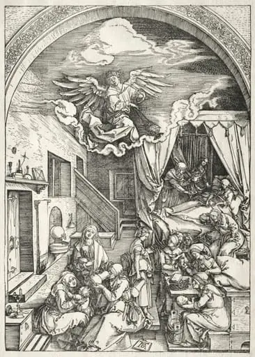 Life of the Virgin: Nativity of the Virgin, by Albrecht Dürer