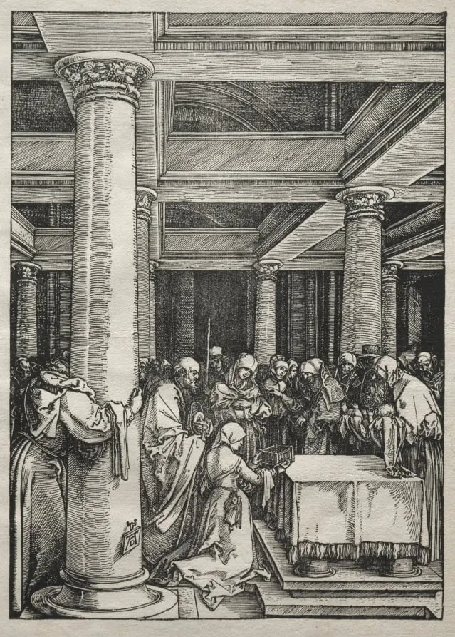 Life of the Virgin: Presentation of Jesus in the Temple, by Albrecht Dürer, 1504