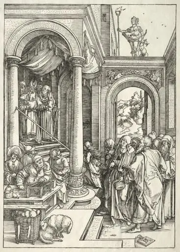 Life of the Virgin: Presentation of the Young Virgin in the Temple, by Albrecht Dürer