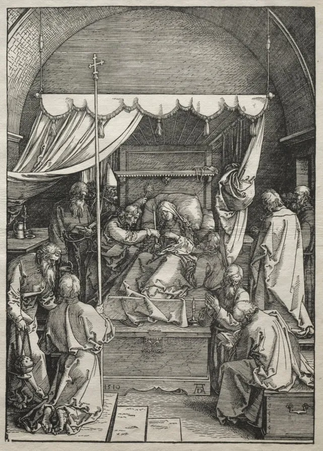 Life of the Virgin: The Death of the Virgin, by Albrecht Dürer, 1504