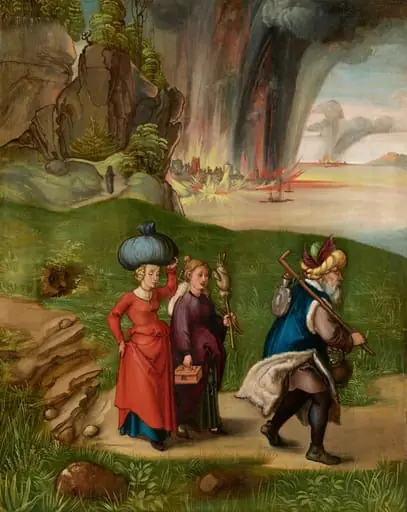 Lot and His Daughters [reverse], by Albrecht Dürer