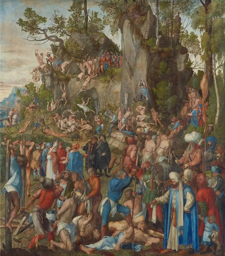 Martyrdom of the Ten Thousand, by Albrecht Dürer, 1508