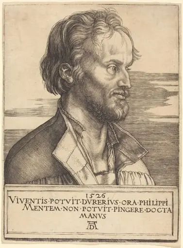 Philip Melanchthon, by Albrecht Dürer