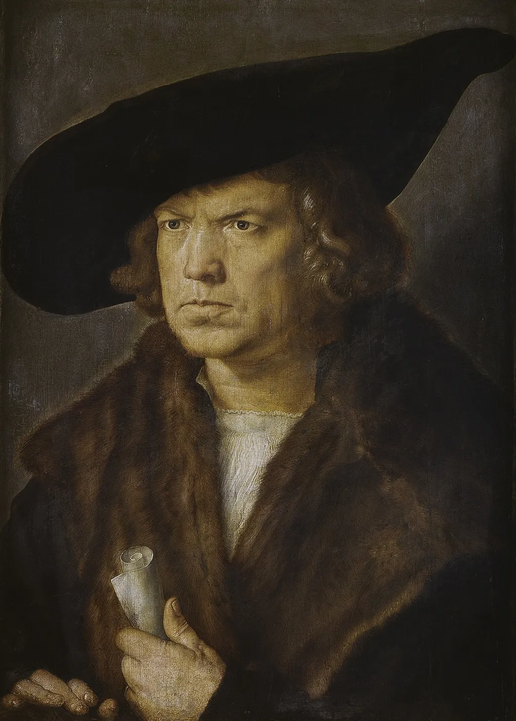 Portrait of a Man, by Albrecht Dürer, oil, 1521