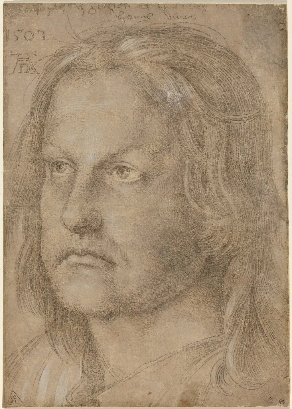 Portrait of a Man, by Albrecht Dürer, chalk, 1510