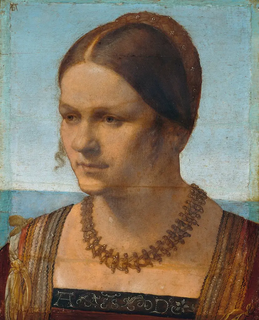 Portrait of a young Venetian woman, by Albrecht Dürer