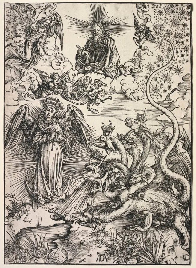 Revelation of St. John: The Woman Clothed with the Sun, by Albrecht Dürer, 1511