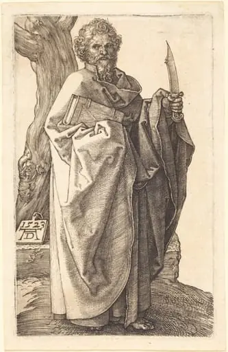 Saint Bartholomew, by Albrecht Dürer