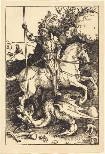 Saint George Killing the Dragon, by Albrecht Dürer