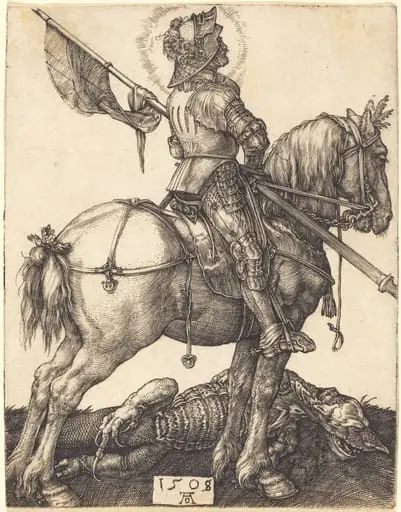 Saint George on Horseback, by Albrecht Dürer, 1508
