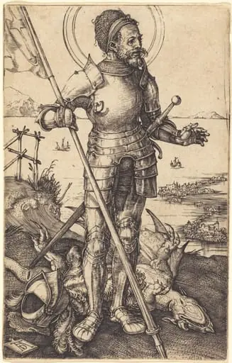 Saint George Standing, by Albrecht Dürer