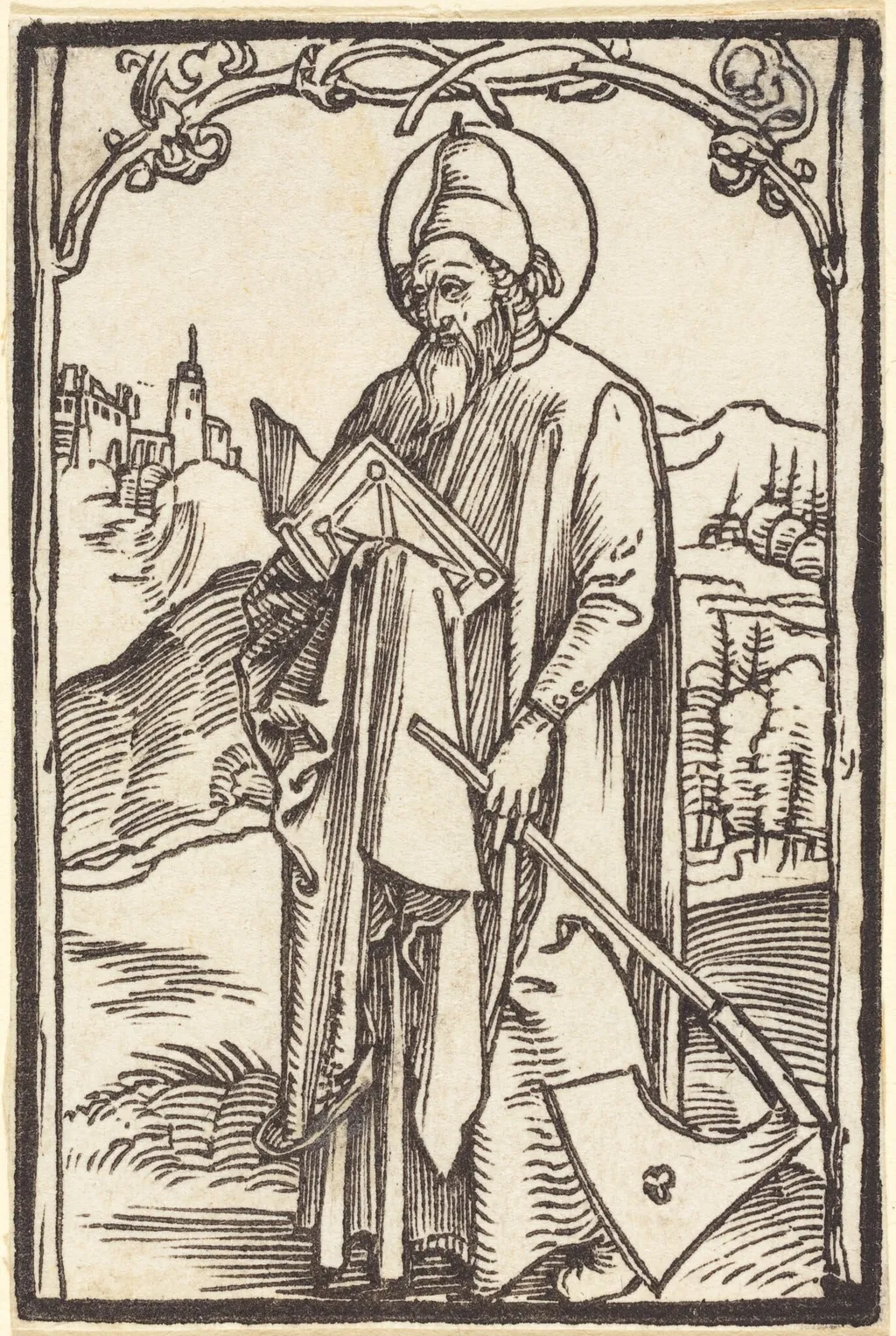 Saint Matthias, by Albrecht Dürer, ink, 1500