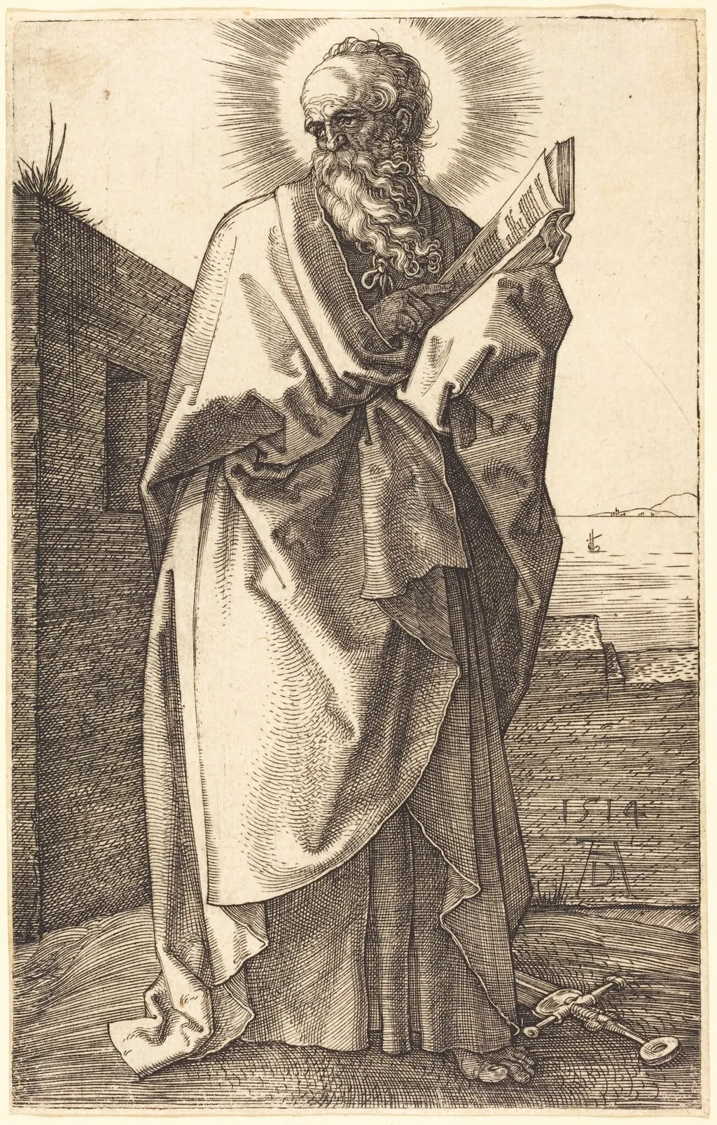 Saint Paul, by Albrecht Dürer, ink, 1514