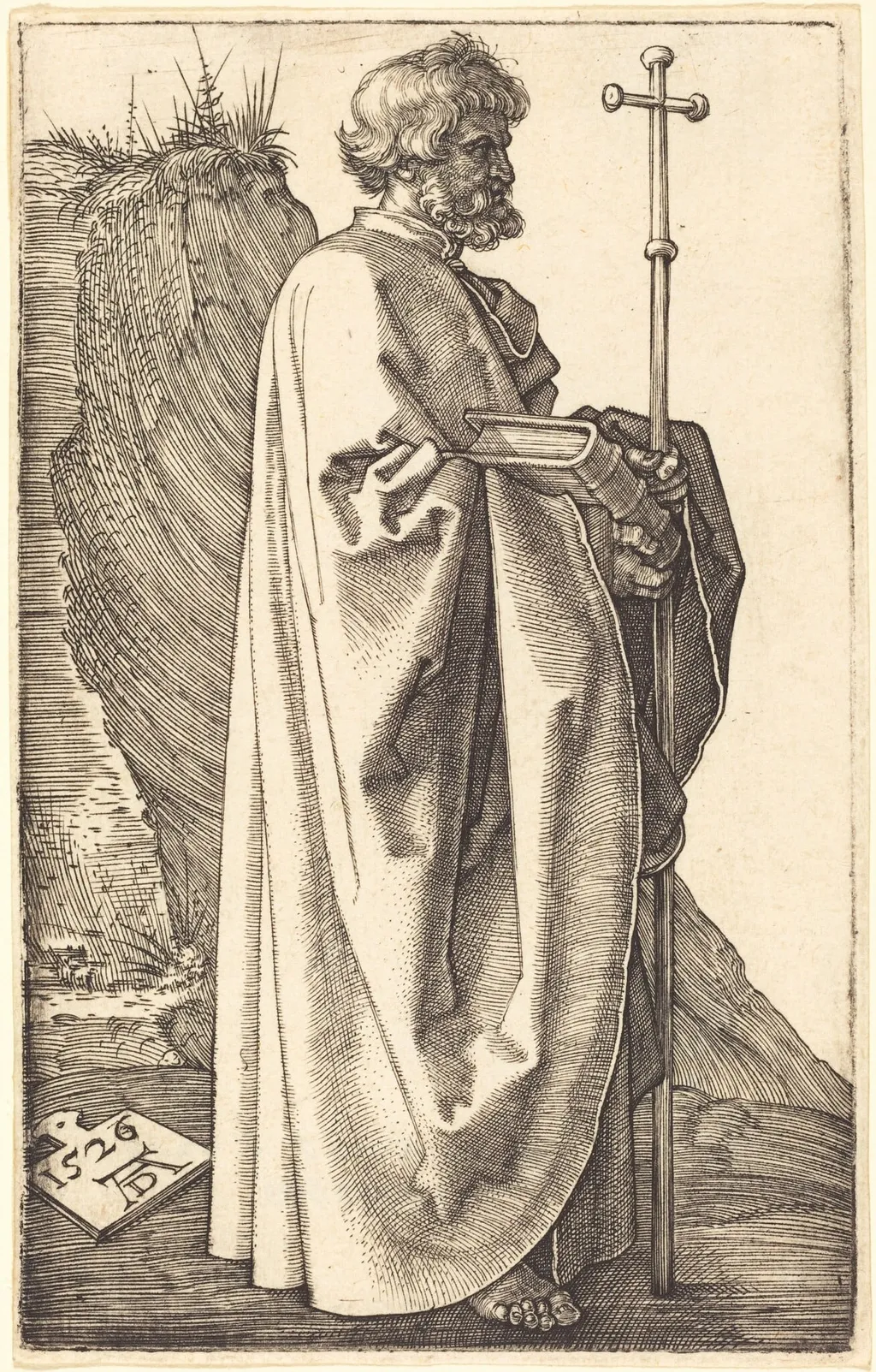 Saint Philip, by Albrecht Dürer, ink, 1526