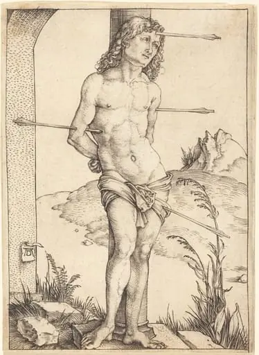 Saint Sebastian Bound to the Column, by Albrecht Dürer