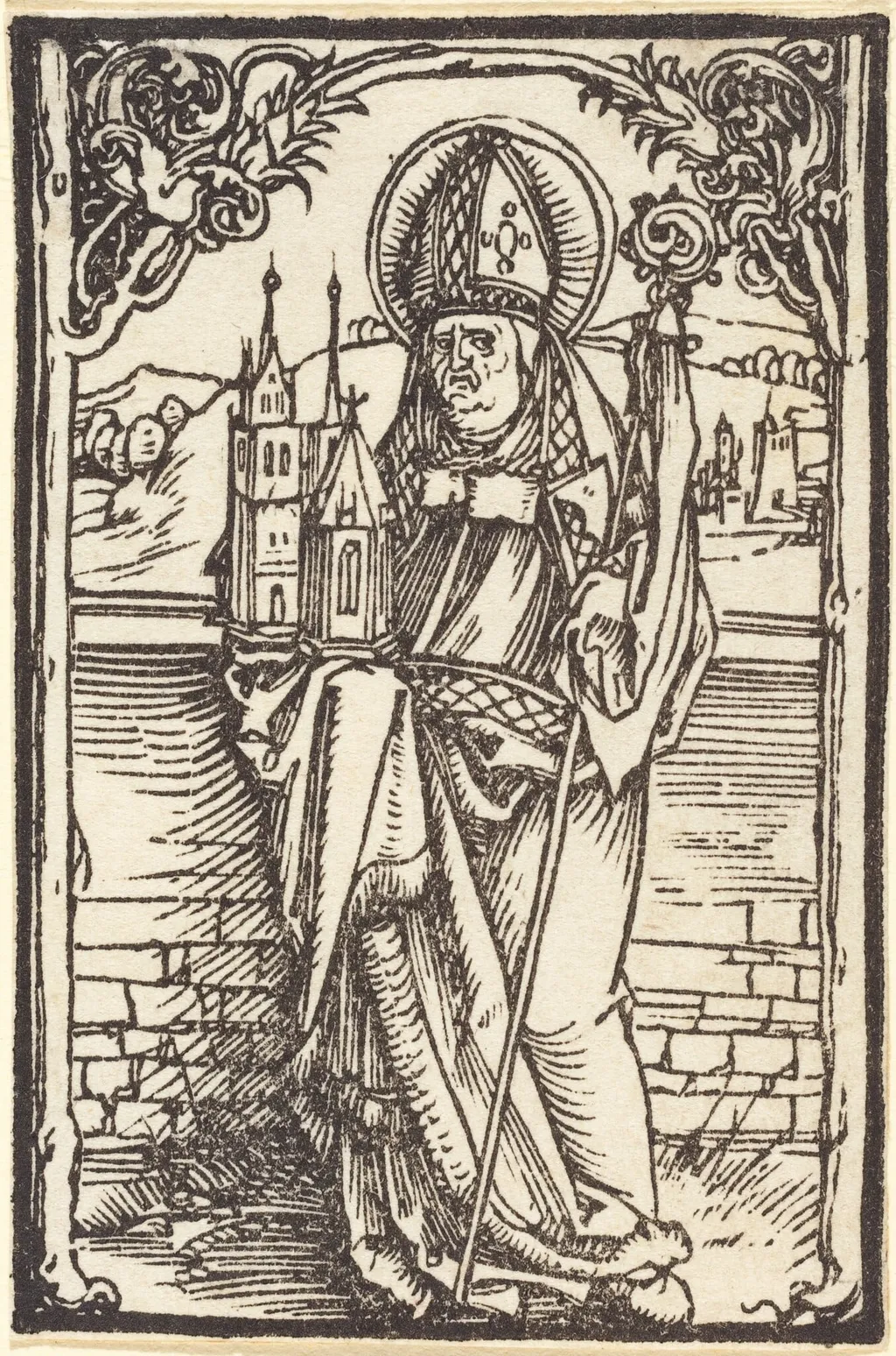 Saint Wolfgang, by Albrecht Dürer, ink, 1500