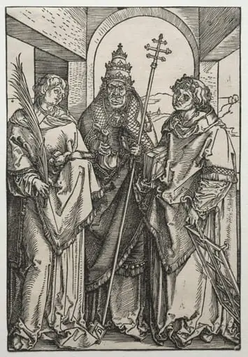 Saints Stephen, Sixtus and Laurence, by Albrecht Dürer