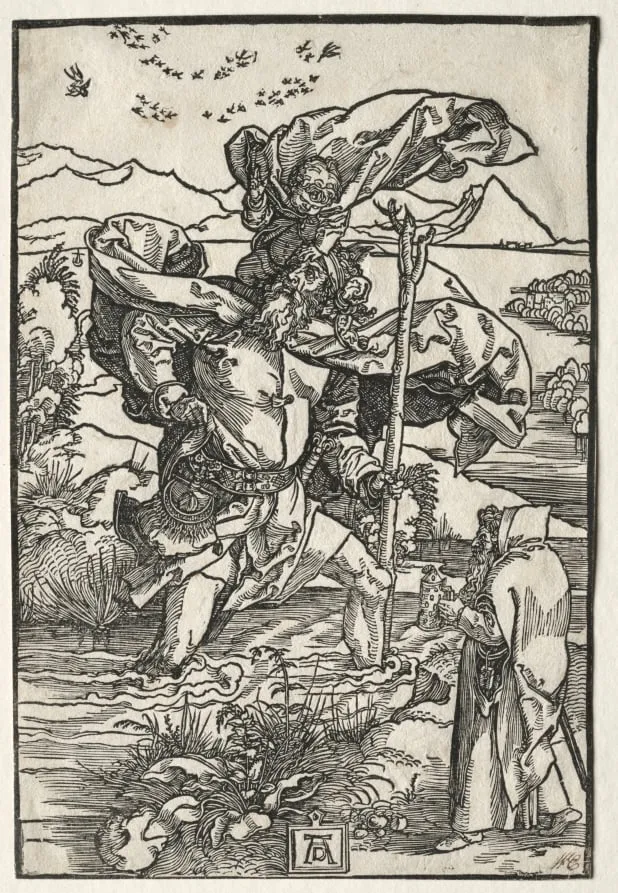 St. Christopher with the Birds, by Albrecht Dürer, 1502