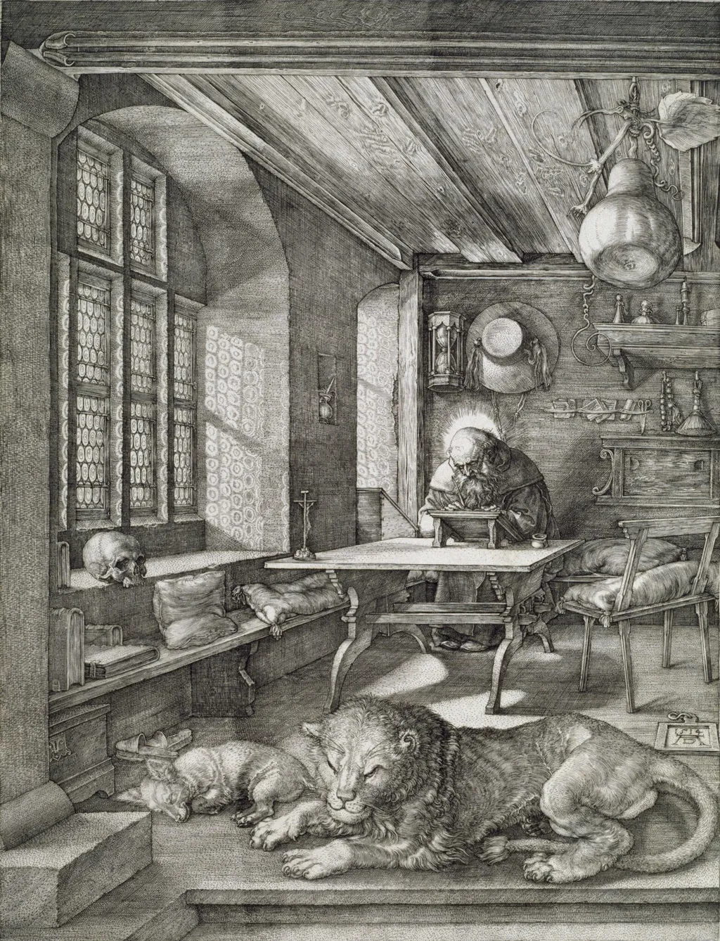 St Jerome in his Study, by Albrecht Dürer, 1514