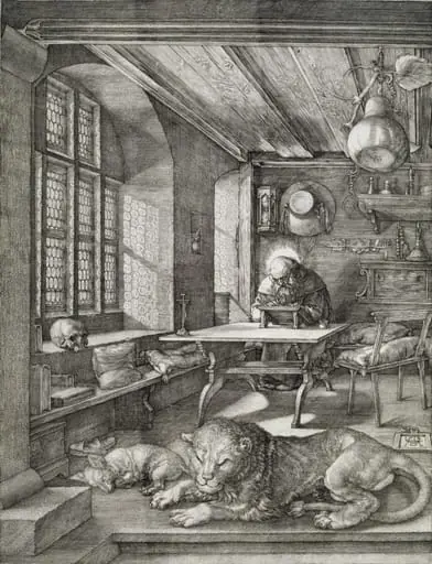 St Jerome in his Study, by Albrecht Dürer