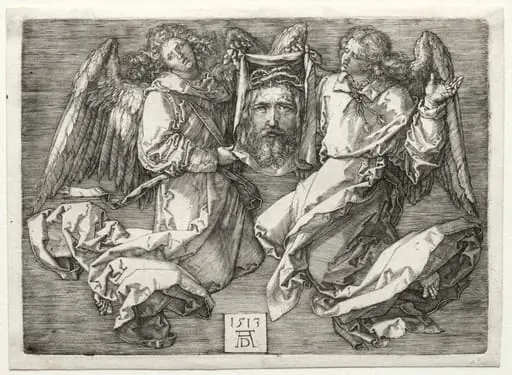 Sudarium Displayed by Two Angels, by Albrecht Dürer