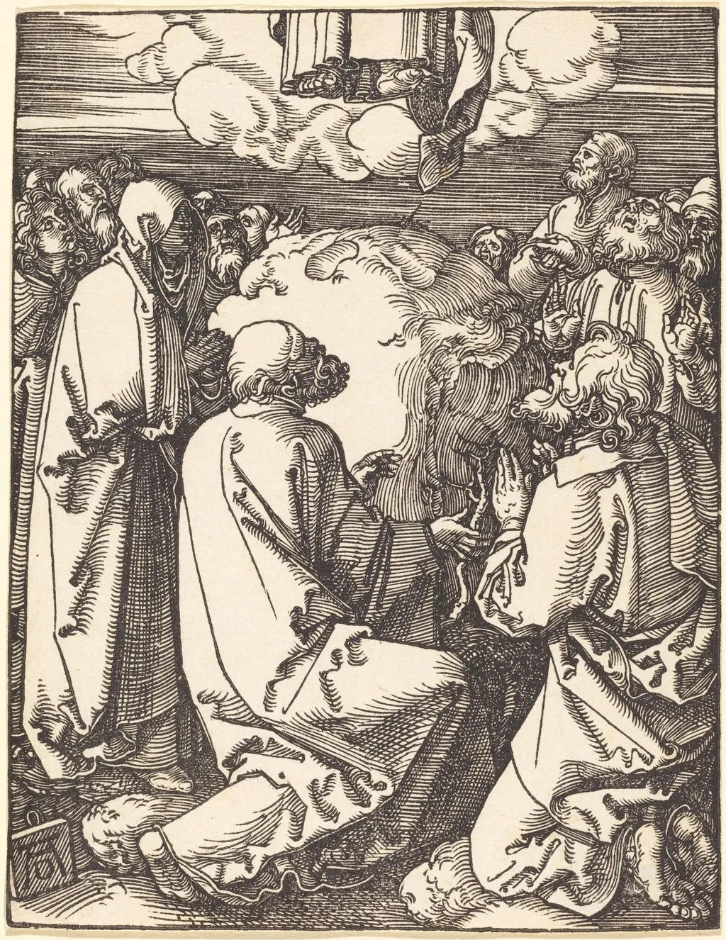 The Ascension, by Albrecht Dürer, ink, 1510