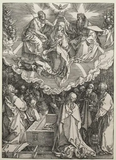 The Assumption and Coronation of the Virgin, by Albrecht Dürer