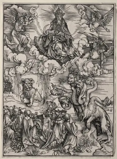 The Beast with Seven Heads and the Beast with Lamb's Horns, by Albrecht Dürer