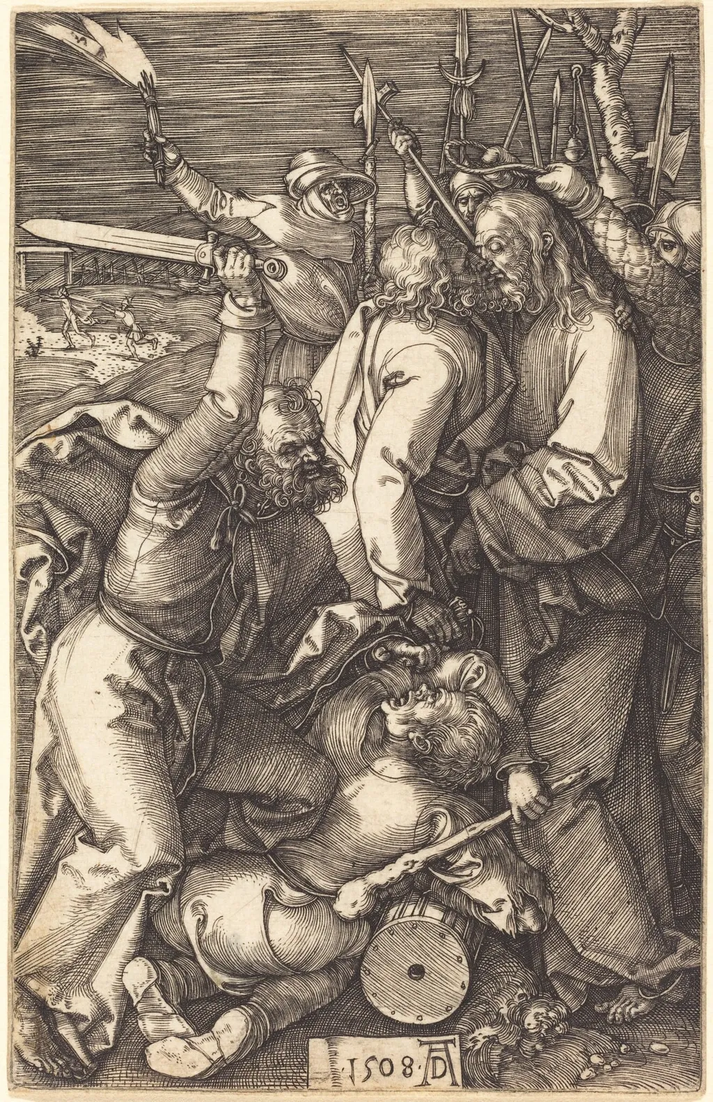 The Betrayal of Christ, by Albrecht Dürer, ink, 1508