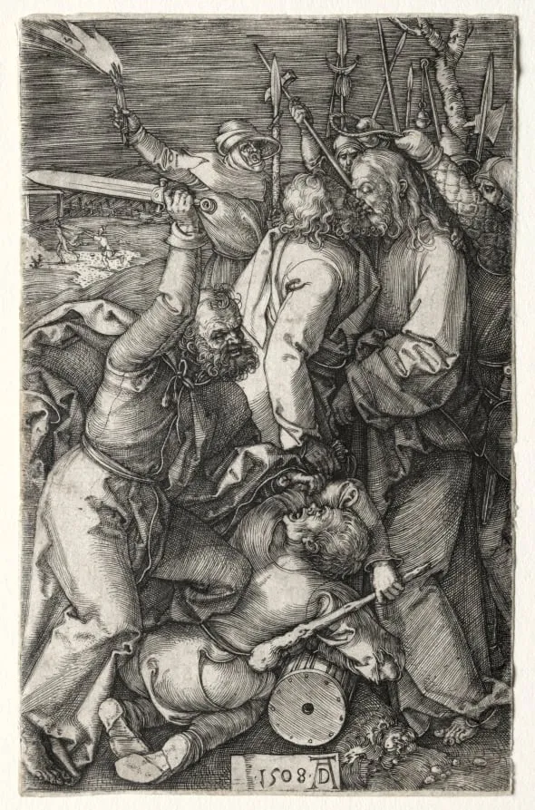 The Betrayal of Christ by Judas, by Albrecht Dürer, 1508
