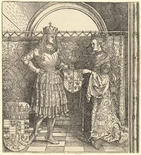 The Betrothal of Maximilian with Mary of Burgundy, by Albrecht Dürer