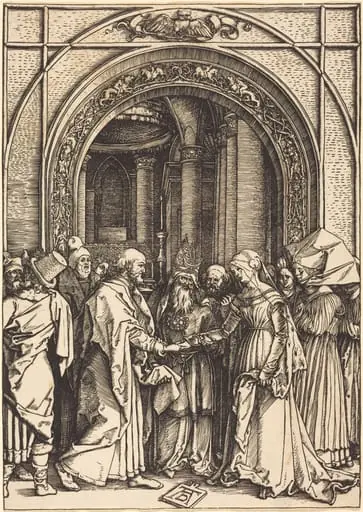 The Betrothal of the Virgin, by Albrecht Dürer