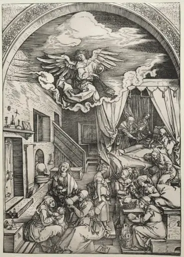 The Birth of the Virgin, by Albrecht Dürer