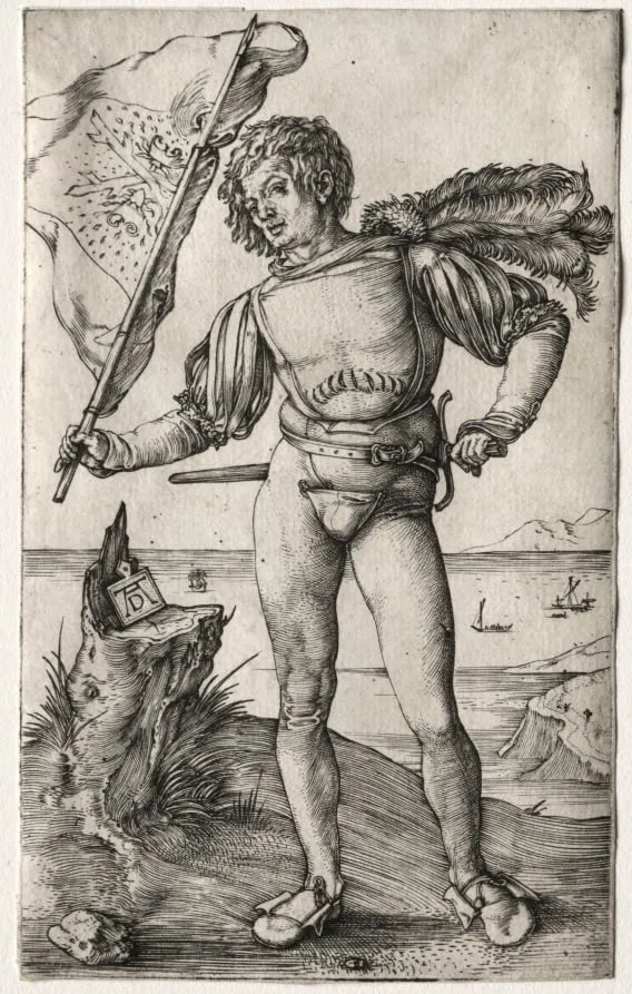 The Burgundian Standard Bearer, by Albrecht Dürer, 1500
