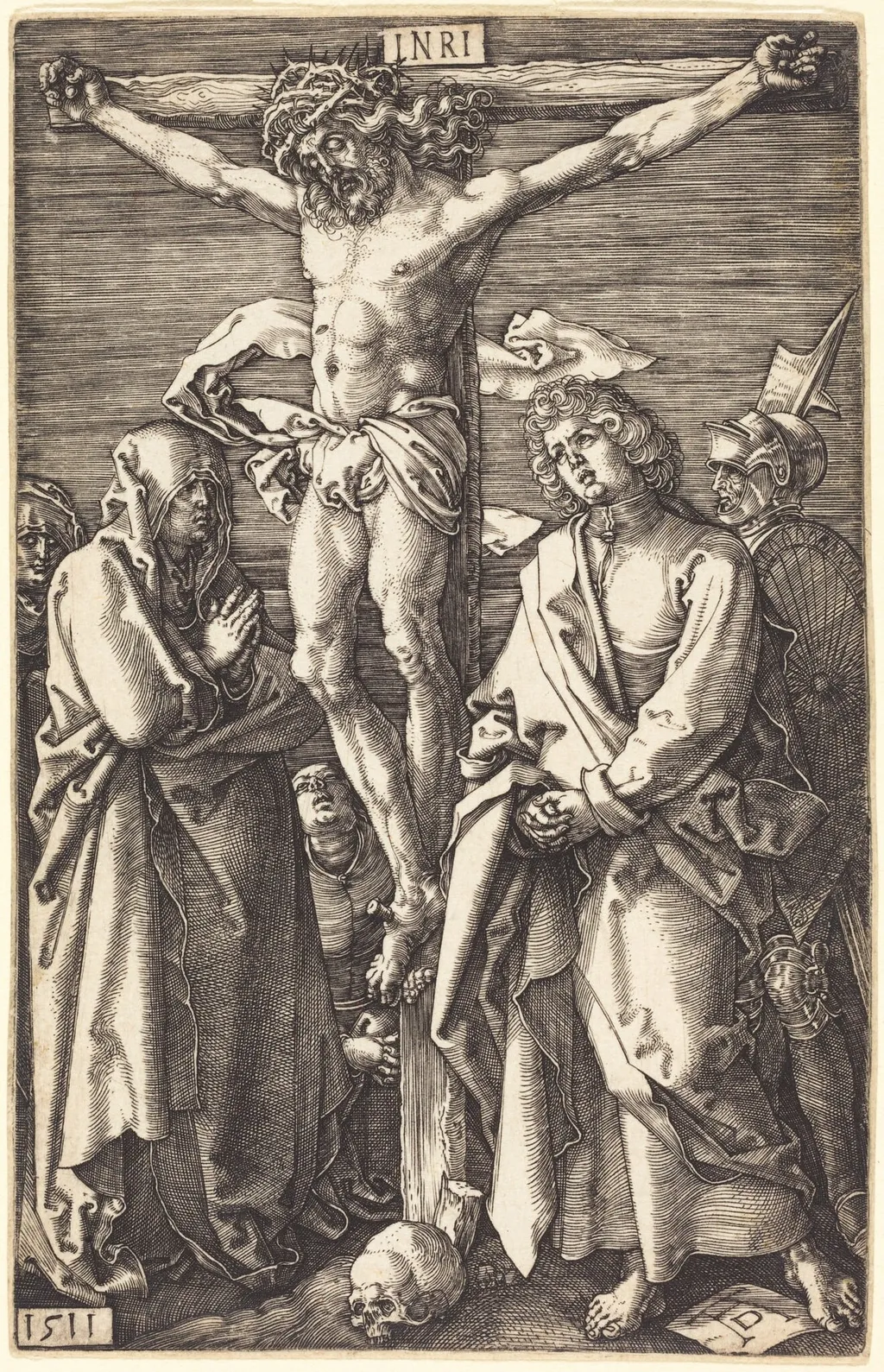 The Crucifixion, by Albrecht Dürer, ink, 1511
