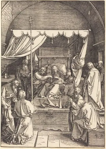 The Death of the Virgin, by Albrecht Dürer