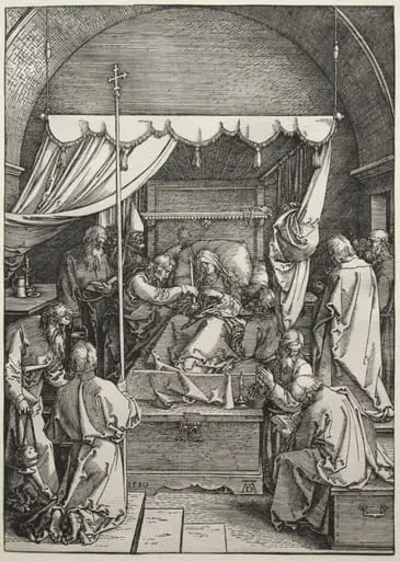 The Death of the Virgin, by Albrecht Dürer